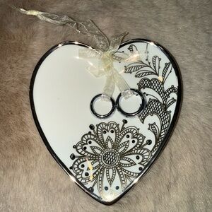 Hallmark Heart Wedding Ring Holder Christmas Ornament